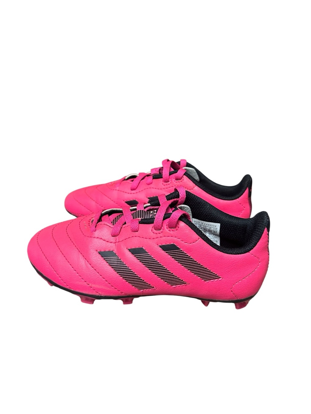 Adidas Goletto VIII Soccer Cleats Kids Youth Size 13  Black Pink